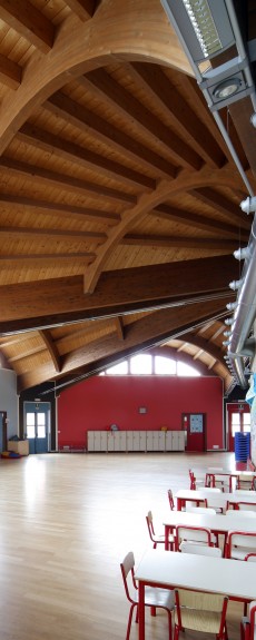 Lavori di costruzione scuola materna comunale in Via Bucet