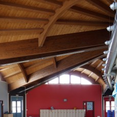 Lavori di costruzione scuola materna comunale in Via Bucet