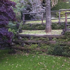 Opere di ingegneria naturalistica e sistemazione del verde di una villa monofamiliare